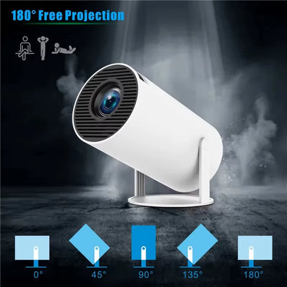 Projector 4K Android 1080P 1280*720P Full HD Home Theater Video Outdoor Projetor Mini Led Projector for Movies Upgraded Version