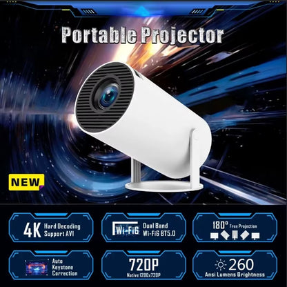 Projector 4K Android 1080P 1280*720P Full HD Home Theater Video Outdoor Projetor Mini Led Projector for Movies Upgraded Version